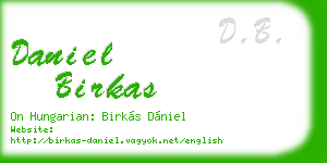 daniel birkas business card