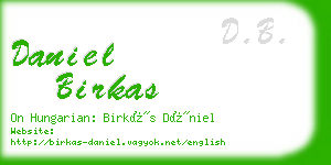 daniel birkas business card